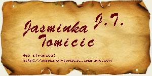Jasminka Tomičić vizit kartica